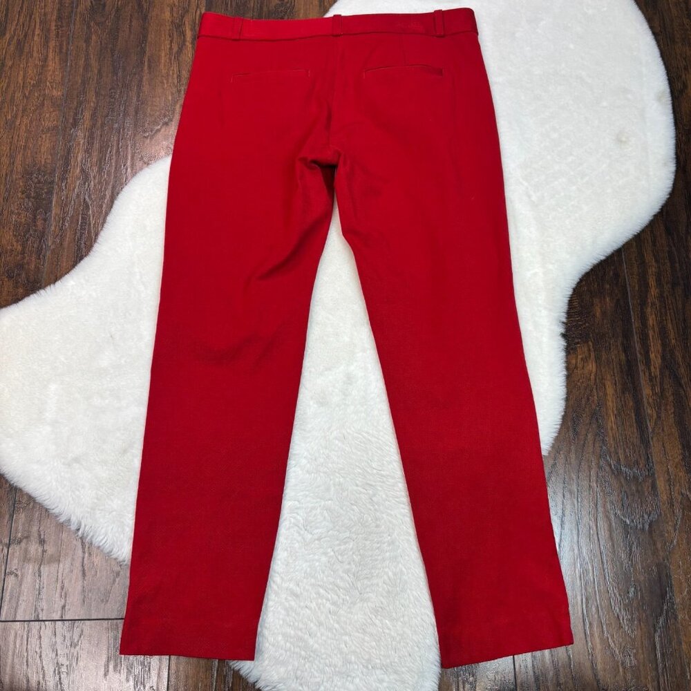 Banana Republic Dress‎ Chino Pants 6 Red Sloan Skinny Ankle Stretch Mid-Rise - Picture 4 of 8